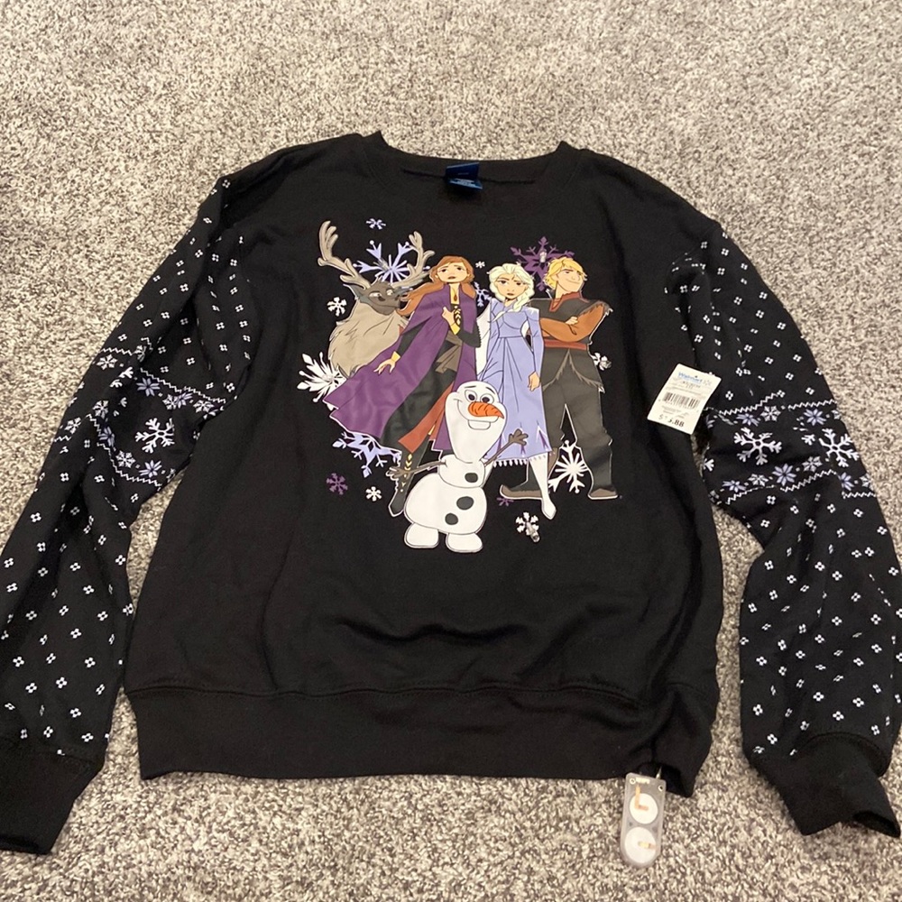 NWT frozen two sweatshirts with battery pack and lights.